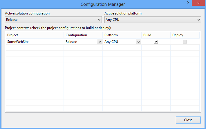 UITests Build Configuration