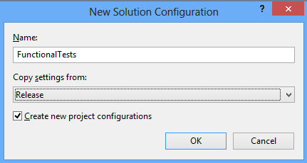 FunctionalTests Build Configuration