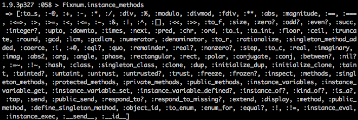 Instance methods