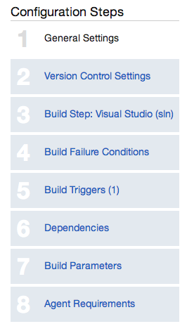 configuration steps