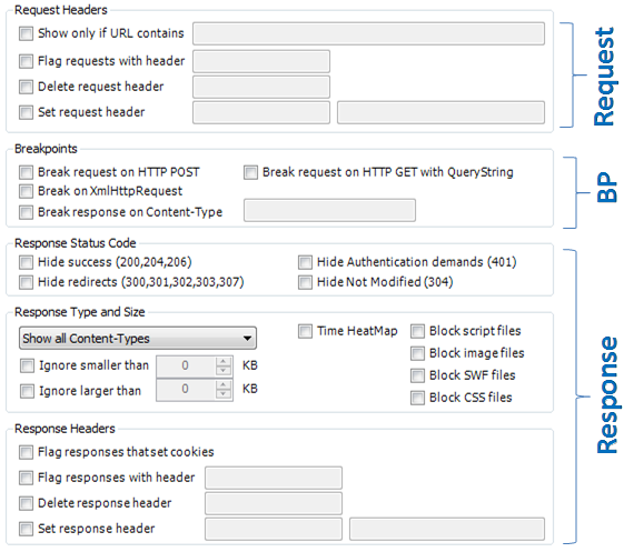 Request and Response Filters