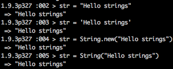 Initializing String